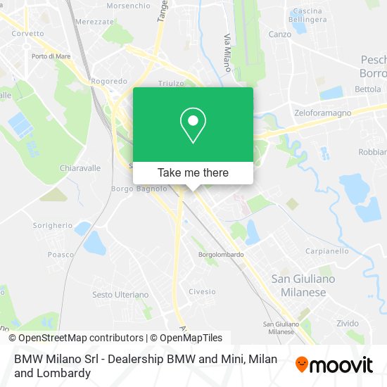 BMW Milano Srl - Dealership BMW and Mini map