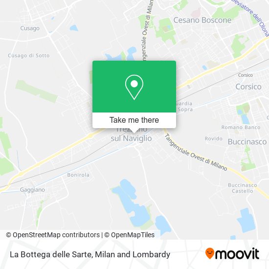 La Bottega delle Sarte map