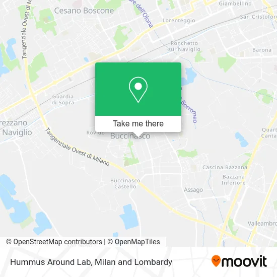 Hummus Around Lab map