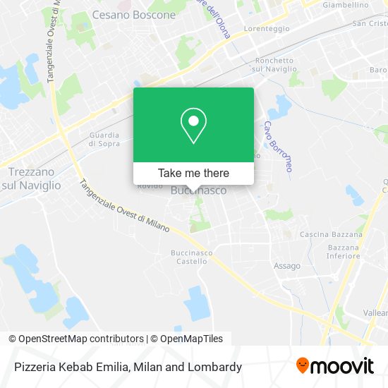 Pizzeria Kebab Emilia map