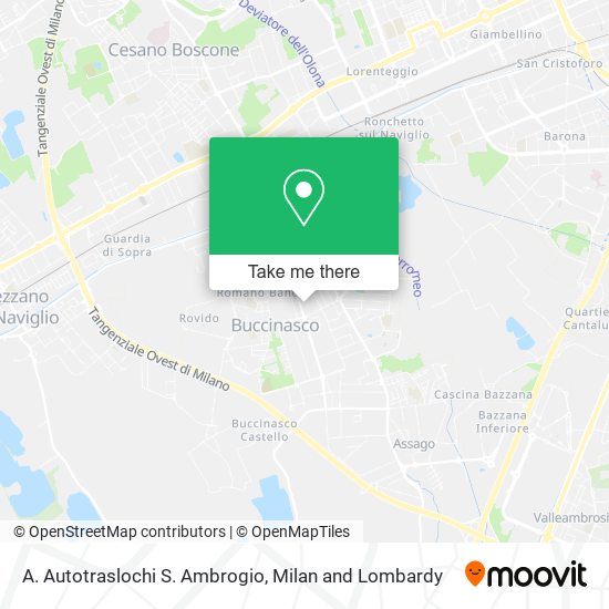 A. Autotraslochi S. Ambrogio map