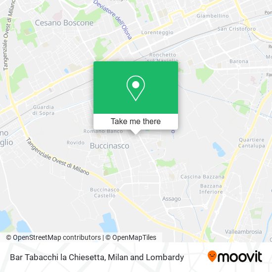 Bar Tabacchi la Chiesetta map