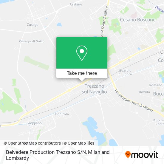 Belvedere Production Trezzano S / N map