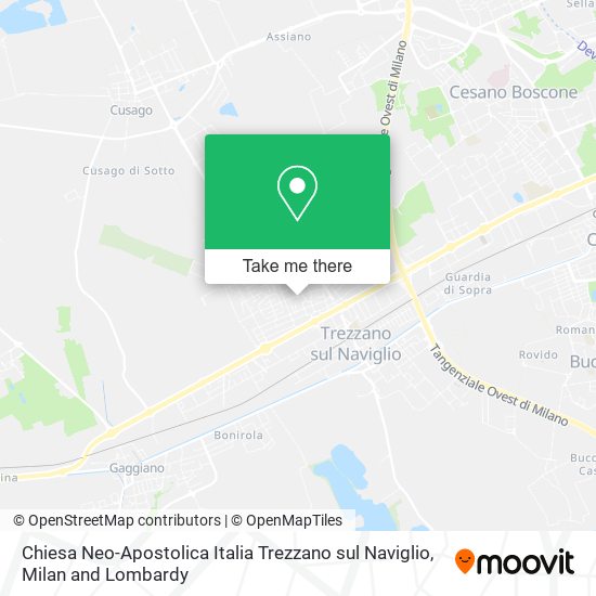 Chiesa Neo-Apostolica Italia Trezzano sul Naviglio map