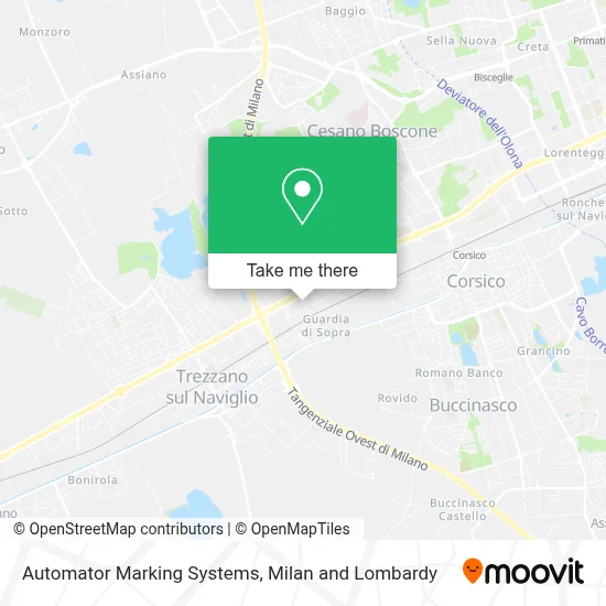 Automator Marking Systems map