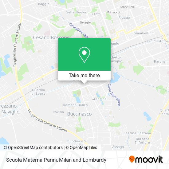 Scuola Materna Parini map