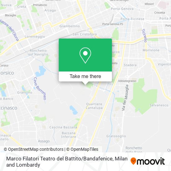 Marco Filatori Teatro del Battito / Bandafenice map