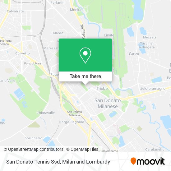 San Donato Tennis Ssd map