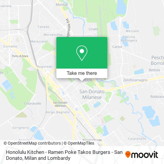 Honolulu Kitchen - Ramen Poke Takos Burgers - San Donato map