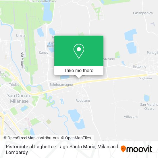 Ristorante al Laghetto - Lago Santa Maria map