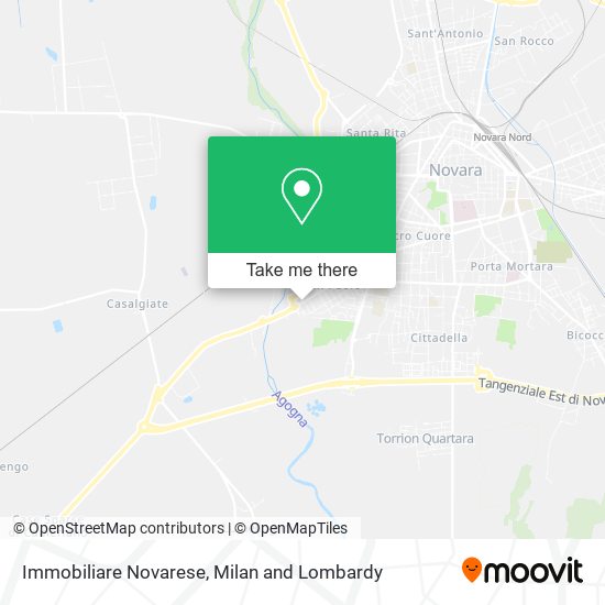 Immobiliare Novarese map