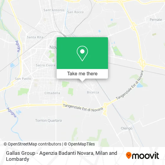 Gallas Group - Agenzia Badanti Novara map