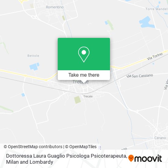 Dottoressa Laura Guaglio Psicologa Psicoterapeuta map