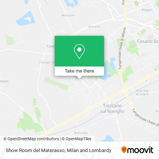 Show Room del Materasso map