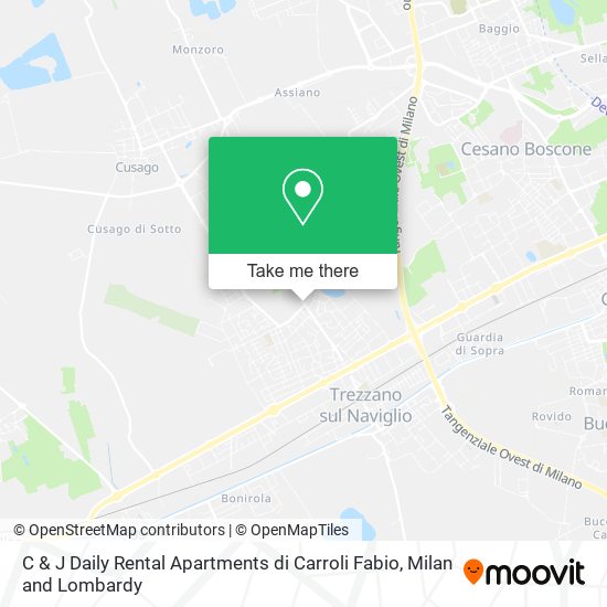 C & J Daily Rental Apartments di Carroli Fabio map