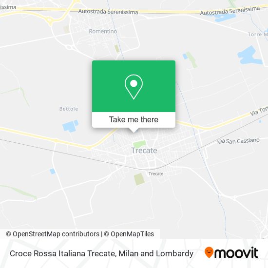 Croce Rossa Italiana Trecate map