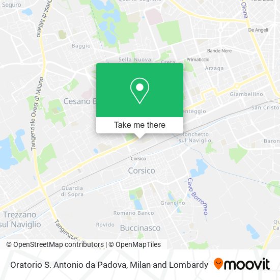 Oratorio S. Antonio da Padova map