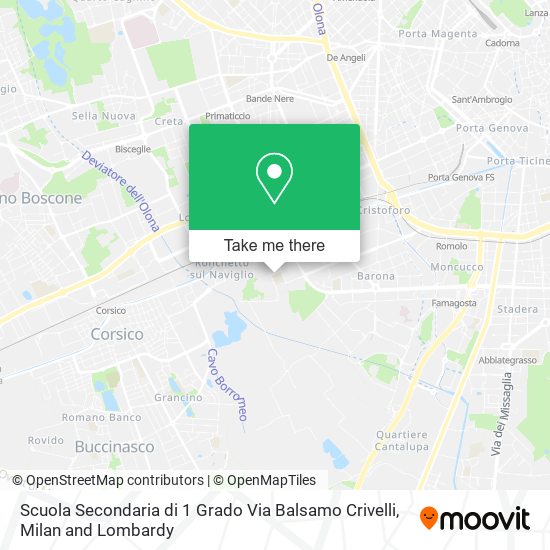 Scuola Secondaria di 1 Grado Via Balsamo Crivelli map