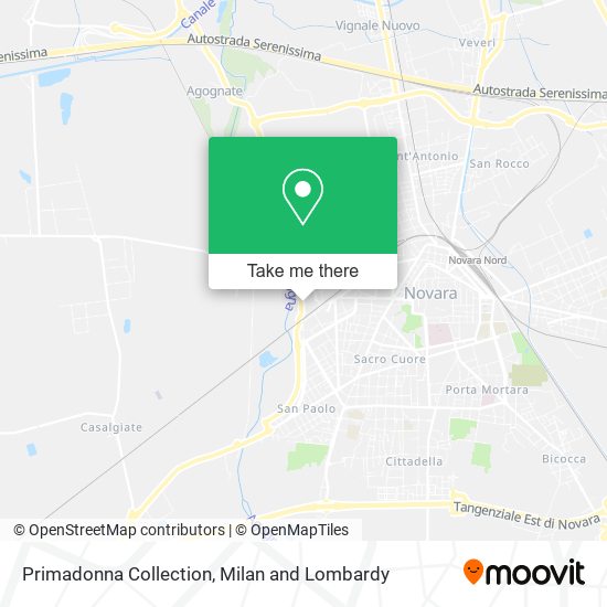 Primadonna Collection map