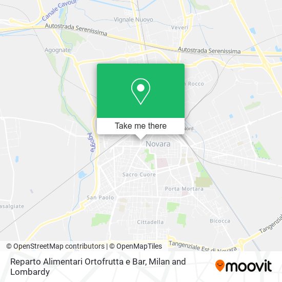 Reparto Alimentari Ortofrutta e Bar map