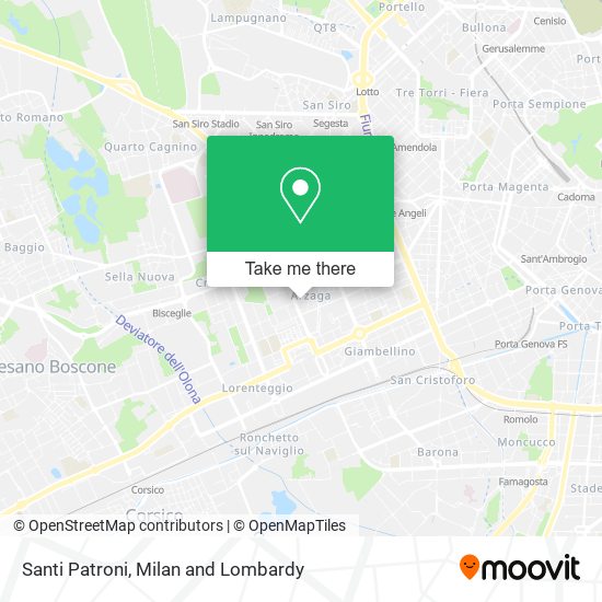 Santi Patroni map