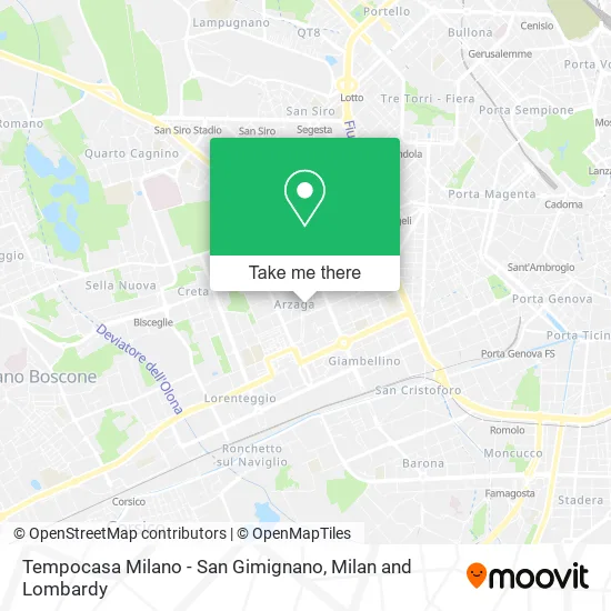 Tempocasa Milano - San Gimignano map