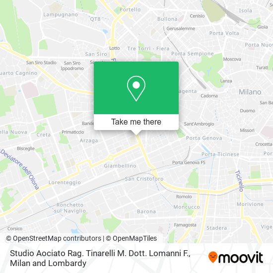 Studio Aociato Rag. Tinarelli M. Dott. Lomanni F. map