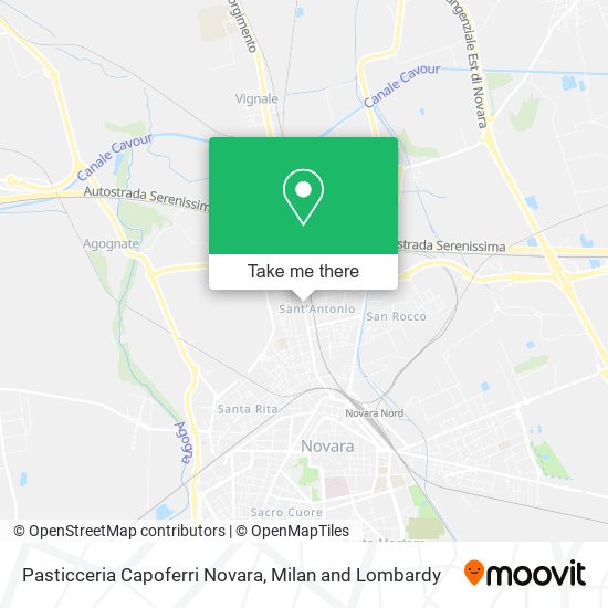 Pasticceria Capoferri Novara map