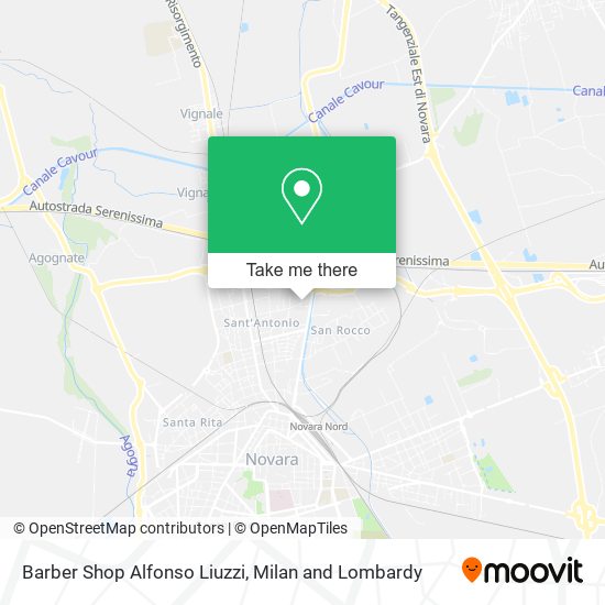 Barber Shop Alfonso Liuzzi map