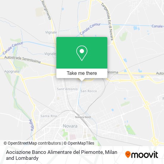Aociazione Banco Alimentare del Piemonte map