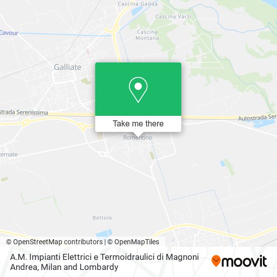 A.M. Impianti Elettrici e Termoidraulici di Magnoni Andrea map