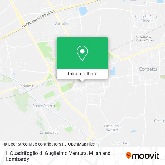 Il Quadrifoglio di Guglielmo Ventura map