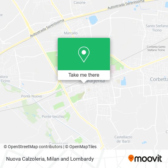 Nuova Calzoleria map