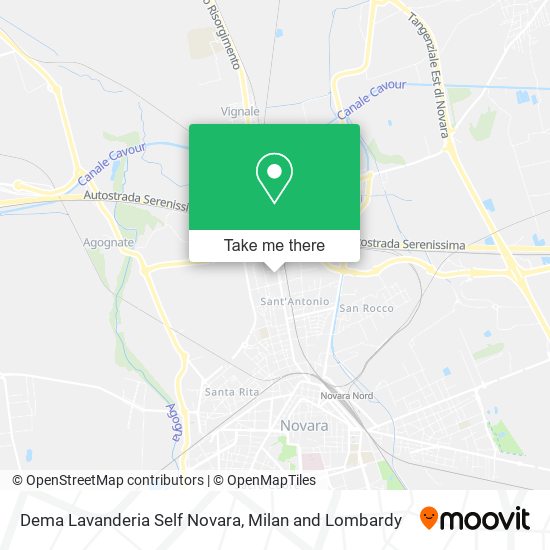 Dema Lavanderia Self Novara map