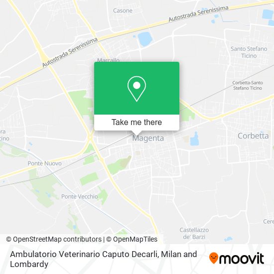 Ambulatorio Veterinario Caputo Decarli map