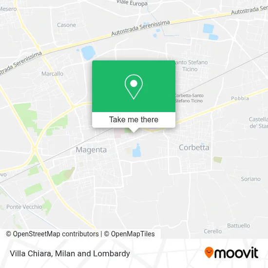 Villa Chiara map