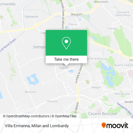 Villa Ermanna map