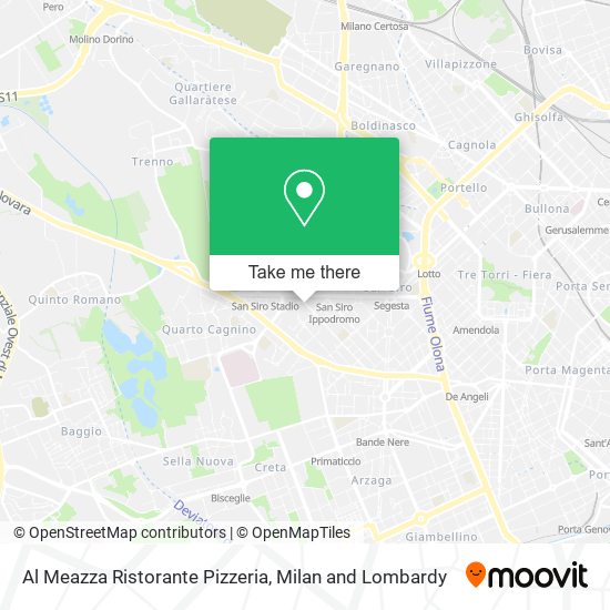 Al Meazza Ristorante Pizzeria map