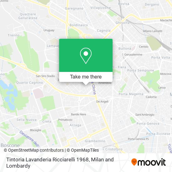 Tintoria Lavanderia Ricciarelli 1968 map