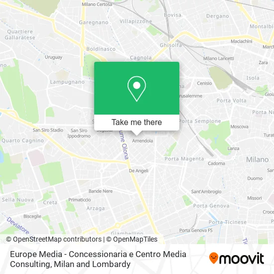 Europe Media - Concessionaria e Centro Media Consulting map