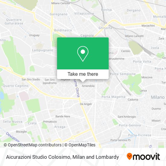 Aicurazioni Studio Colosimo map