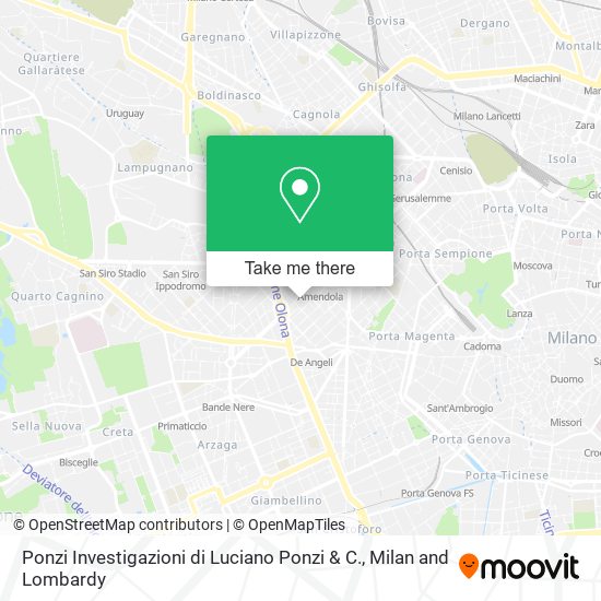 Ponzi Investigazioni di Luciano Ponzi & C. map