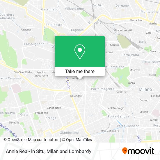 Annie Rea - in Situ map