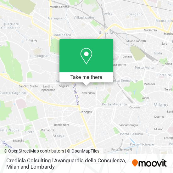 Credicla Colsulting l'Avanguardia della Consulenza map
