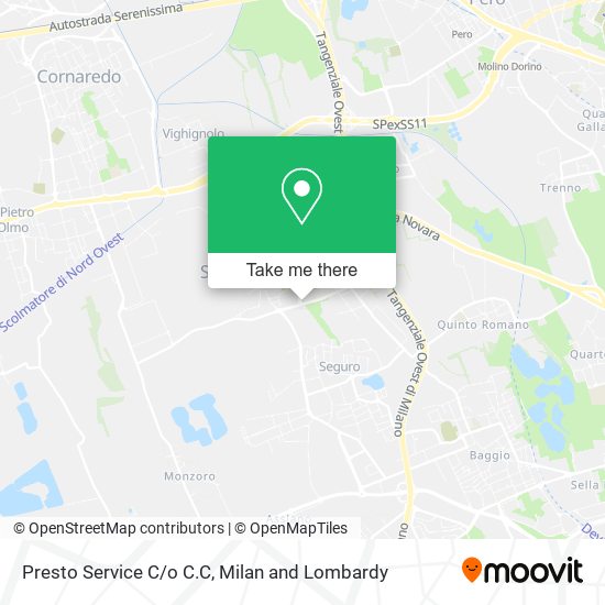 Presto Service C/o C.C map