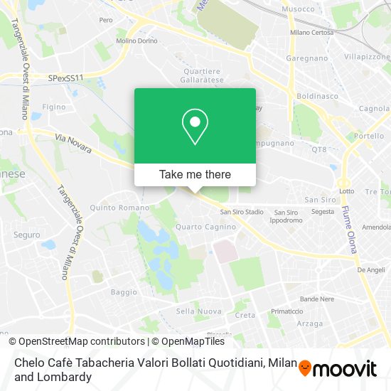 Chelo Cafè Tabacheria Valori Bollati Quotidiani map