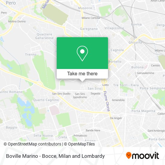 Boville Marino - Bocce map