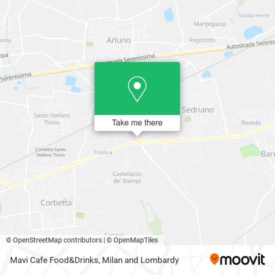 Mavi Cafe Food&Drinks map