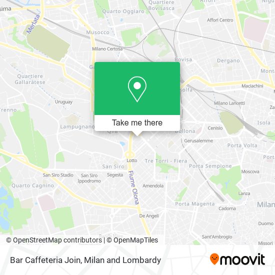 Bar Caffeteria Join map