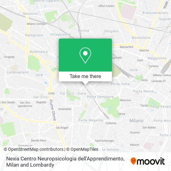 Nexia Centro Neuropsicologia dell'Apprendimento map